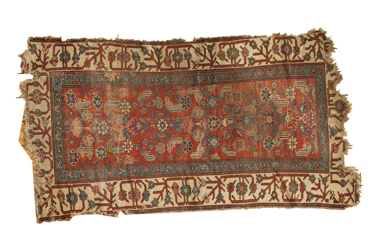 Antique Kurdish Bijar Rug