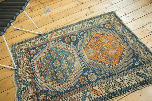 3.5x4.5 Antique Caucasian Square Rug // ONH Item 4154 Image 6