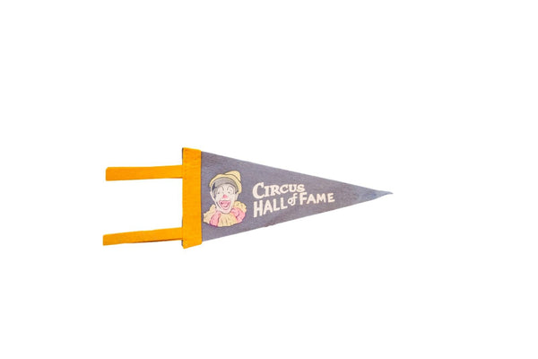 Vintage Circus Hall Of Fame Felt Flag Pennant