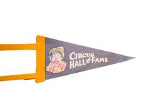 Vintage Circus Hall Of Fame Felt Flag Pennant