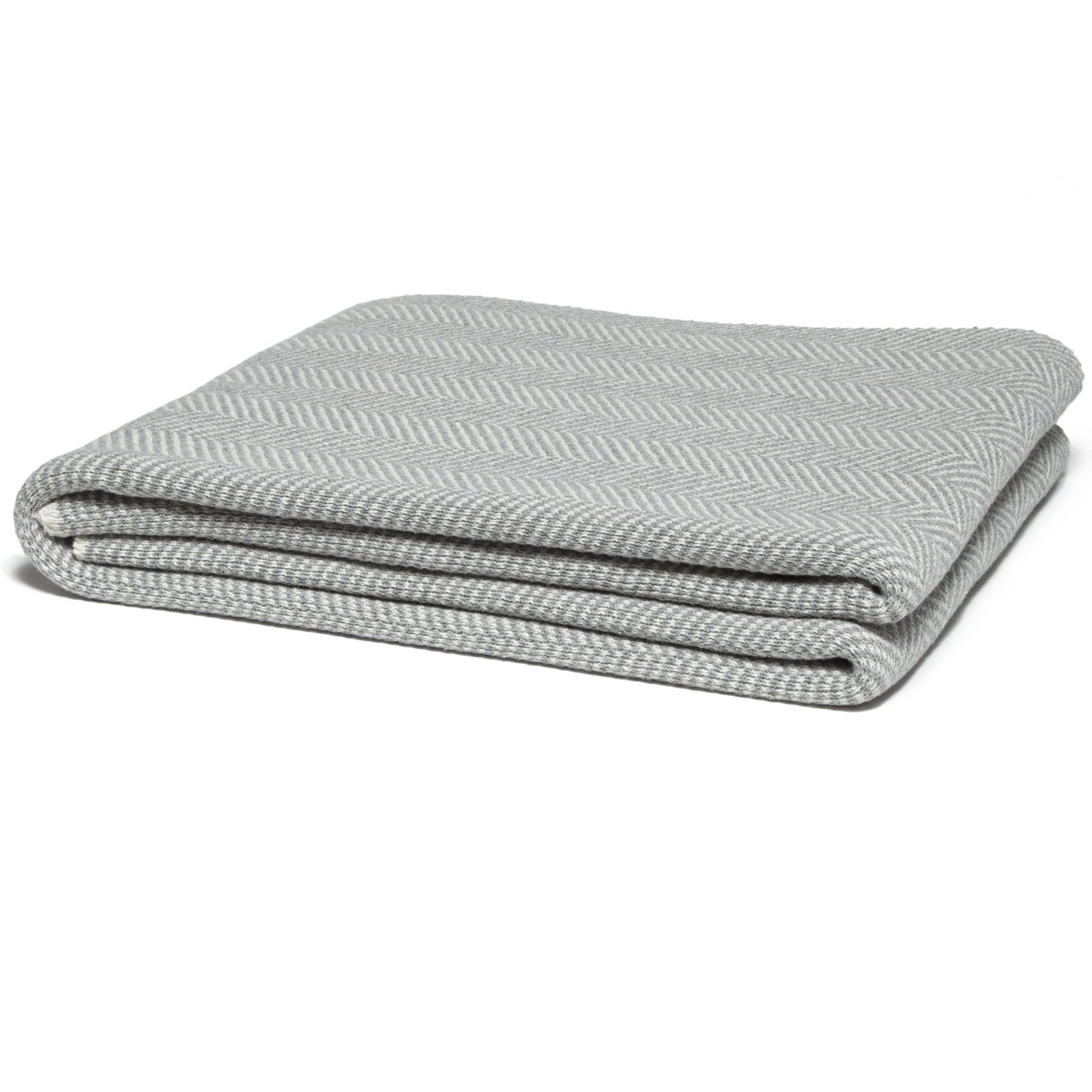 Eco-Friendly Made in USA Blanket Gray Herringbone // ONH Item 4188 Image 1
