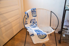 Eco-Friendly Made in USA Blanket Delft Blue // ONH Item 4194 Image 3