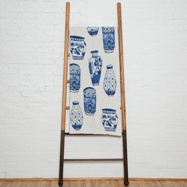 Eco-Friendly Made in USA Blanket Delft Blue // ONH Item 4194