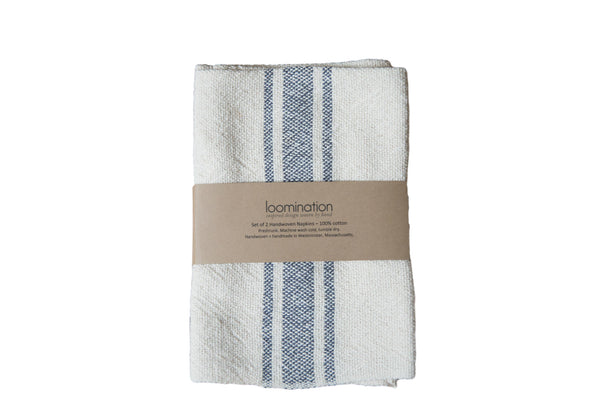 Handwoven in USA Loomination Napkin Set Gray // ONH Item 4205