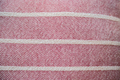 Hand-woven Striped Pillow in Wine Red // ONH Item 4209 Image 1