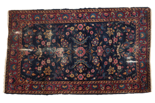 3x5 Vintage Yezd Rug // ONH Item 4214