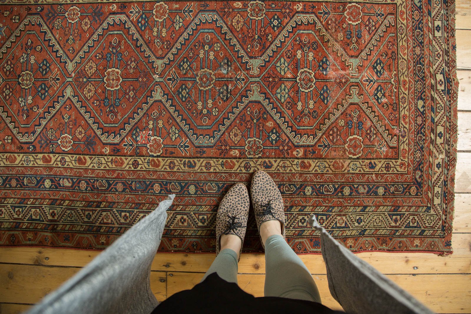  Antique Mission Malayer Rug / Item 4236 image 2