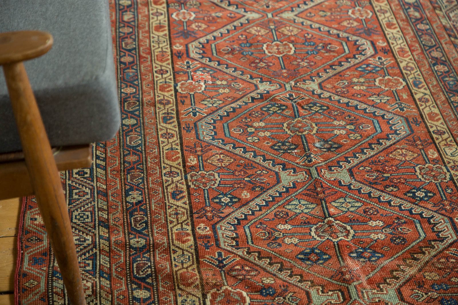 Mission Control Rug Vintage Malayer Persian Rug 3'10