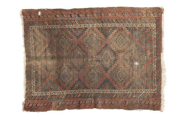 Vintage Belouch Square Rug