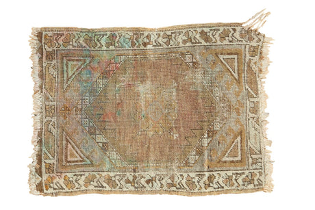 1'8" x 2'3" Vintage Oushak Rug Mat / Item 4242 image 1