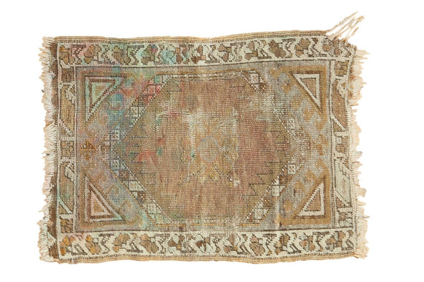 1'8" x 2'3" Vintage Oushak Rug Mat / Item 4242 image 1