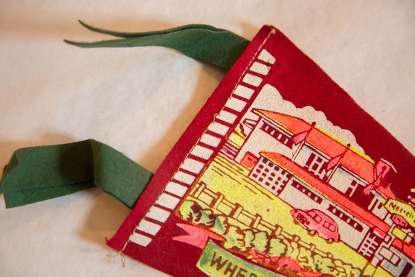 Vintage Magnetic Hill, NB Felt Flag