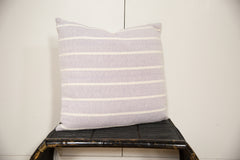 Hand-woven Striped Pillow in Lavender // ONH Item 4520 Image 1