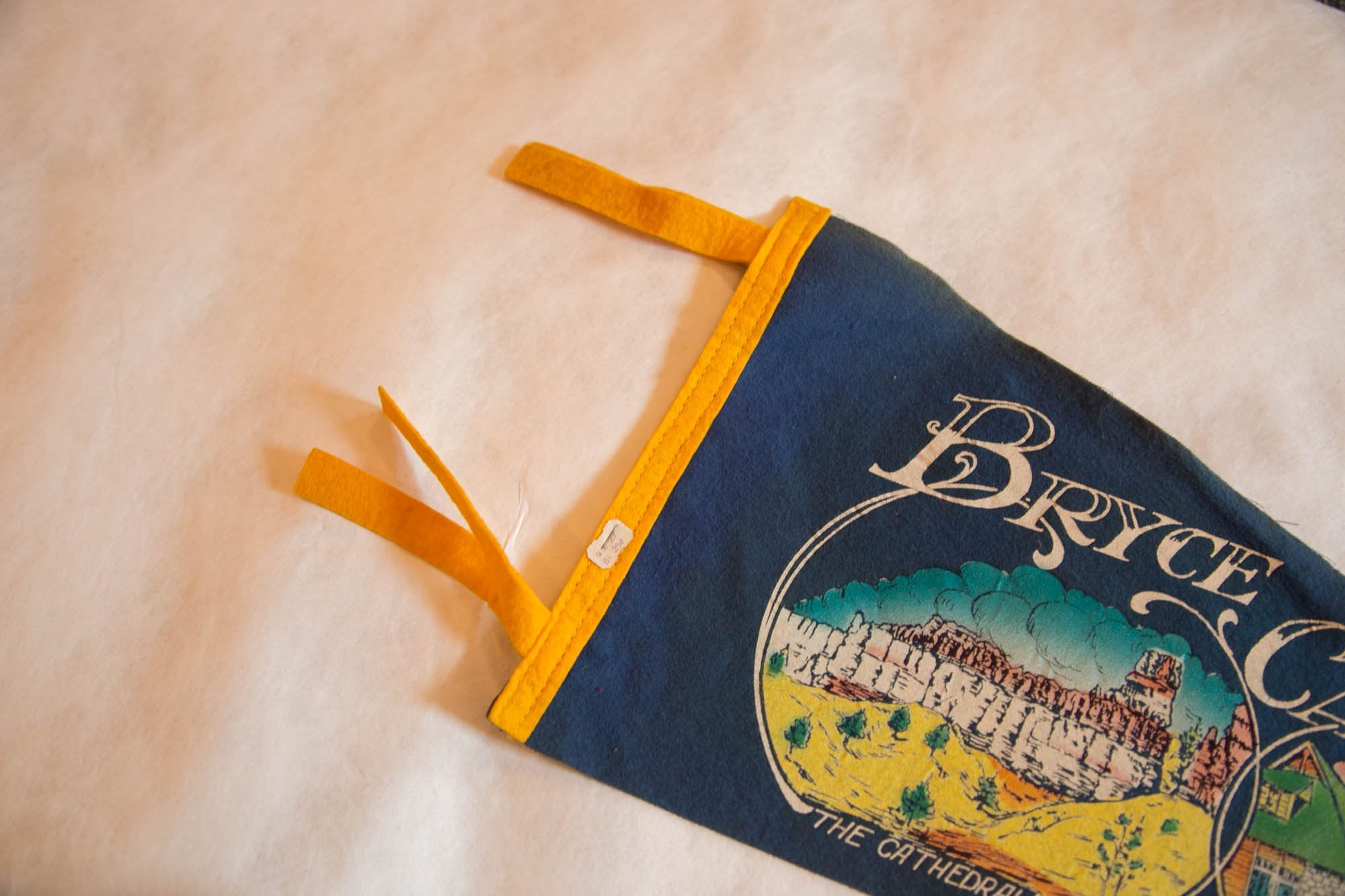 Vintage Bryce Canyon National Park Utah Felt Flag