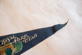 Tapered dark blue felt tail of the Vintage Bryce Canyon pennant, showing 