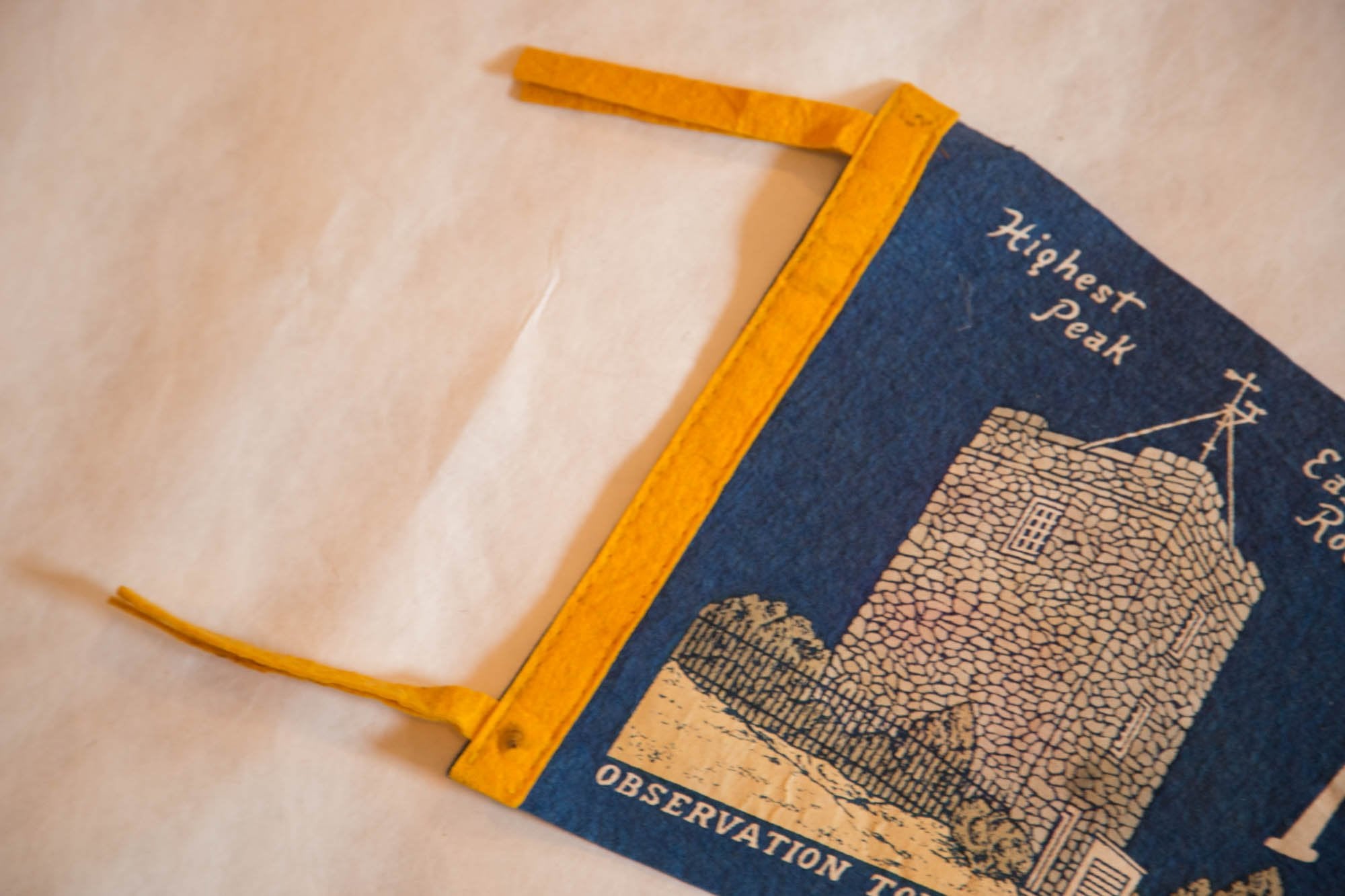 Vintage Mt. Mitchell State Park, NC Felt Flag