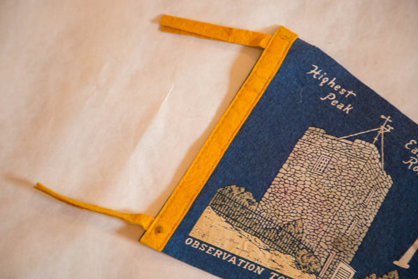 Vintage Mt. Mitchell State Park, NC Felt Flag