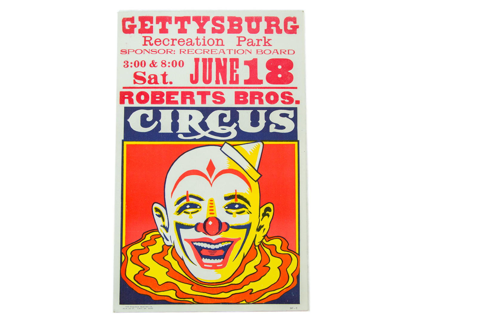 vintage circus posters clown