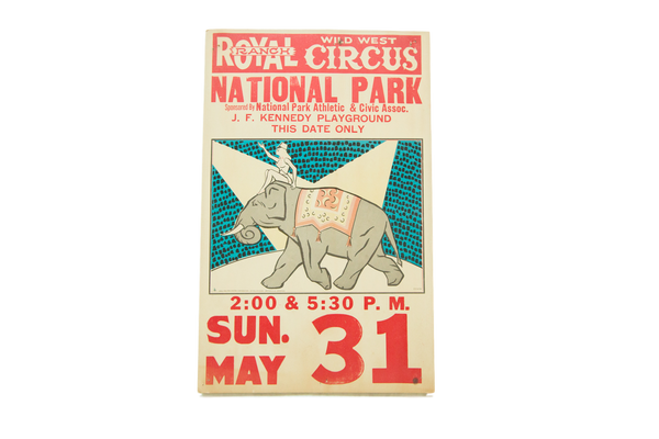 Vintage Royal Ranch Wild West Circus Poster