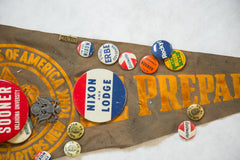 Vintage Boy Scouts of America Felt Flag with Republican Pins // ONH Item 4275 Image 4