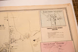 Towners Station inset map and business directory detail on an antique Carmel, New York map.