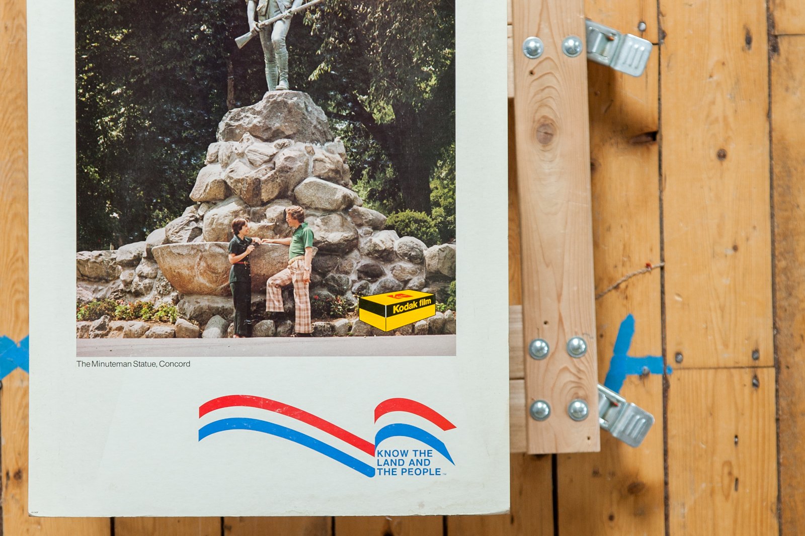 The Minuteman Statue, Concord, Kodak Print Vintage Advertisement