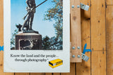 Slogan and iconic yellow Kodak film logo on the vintage Minuteman print.