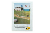 Vintage Fort Niagara, New York, Kodak print advertisement with historic flags, cannon, and slogan.