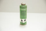 Green Supreme Dental Powder tin label with 