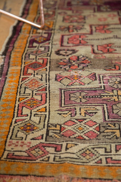 Antique Caucasian Square Rug