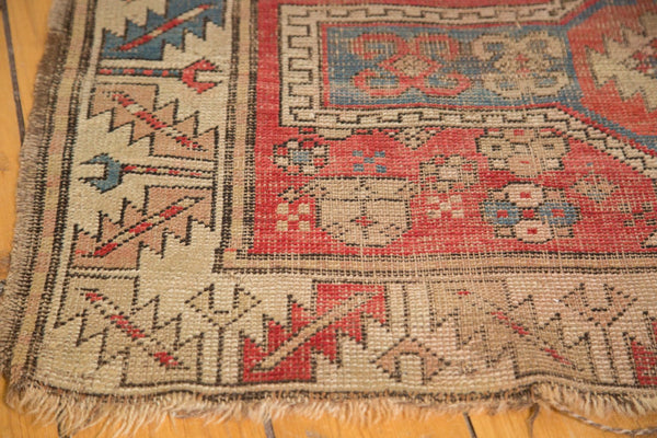 Vintage Caucasian Square Rug