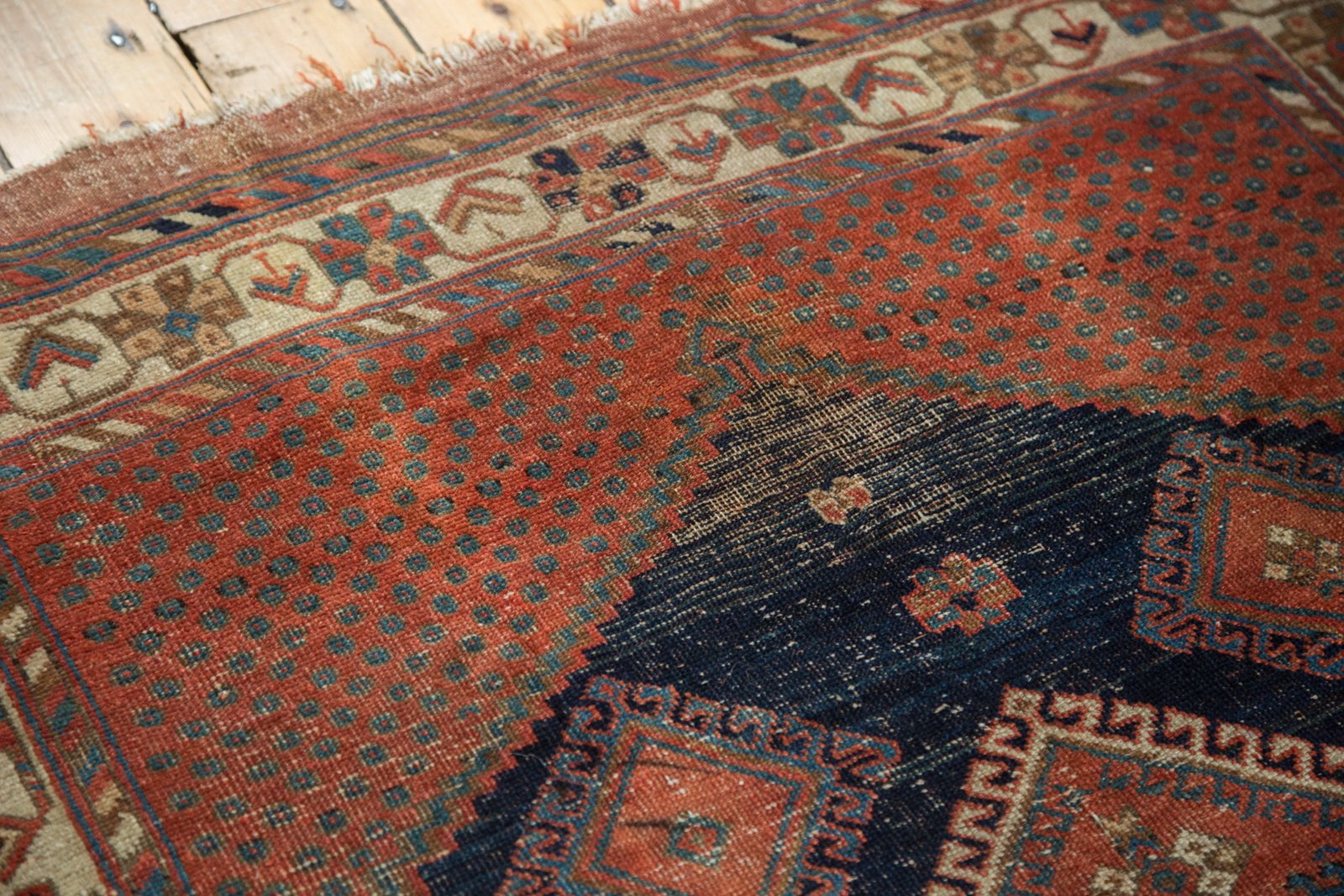 Vintage Afshar Persian Rug 4'2