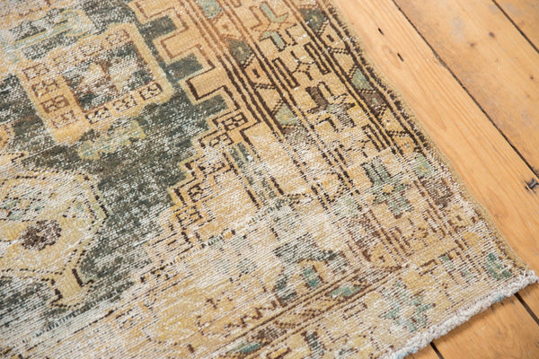 Vintage Distressed Hamadan Square Rug