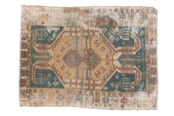Vintage Distressed Hamadan Rug