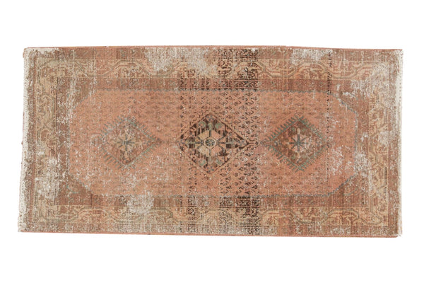 Vintage Distressed Hamadan Rug Runner