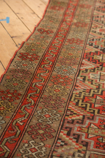 3.5x16 Antique Kurdish Rug Runner // ONH Item 4434 Image 12