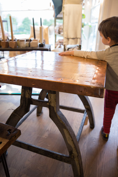 Copper Top Table with Bronze Base // ONH Item 4444 Image 5