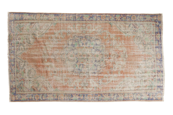 4'9" x 8'1" Vintage Distressed Oushak Carpet / Item 4471 image 1