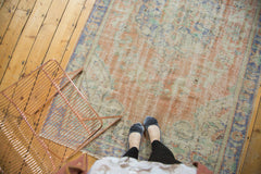  Vintage Distressed Oushak Carpet / Item 4471 image 4