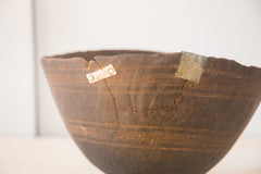 Vintage Wooden African Bowl