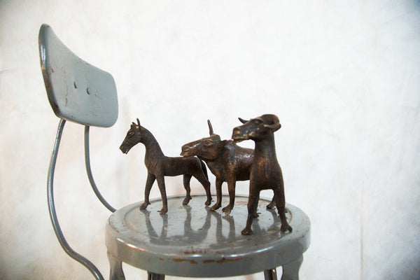 Lost Wax Casting Copper Vintage African Wildebeest