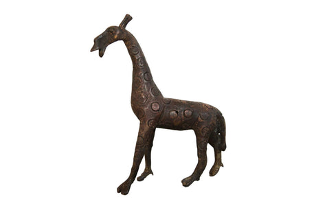 Lost Wax Casting Copper Vintage African Giraffe