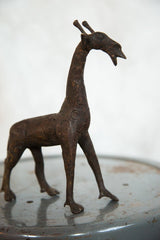 Lost Wax Casting Copper Vintage African Giraffe