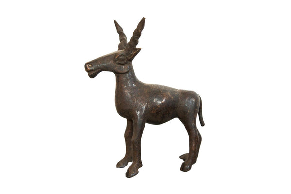 Lost Wax Casting Copper Vintage African Antelope