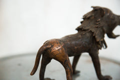 Lost Wax Casting Copper Vintage African Lion
