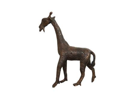 Lost Wax Casting Copper Vintage African Giraffe