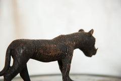 Lost Wax Casting Copper Vintage African Tiger