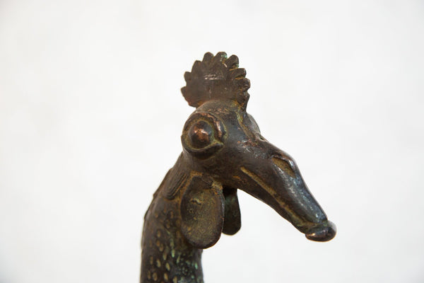 Lost Wax Casting Copper Vintage African Rooster