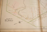 Vintage Mt Kisco map displaying early 1900s streets, land parcels, and property names.
