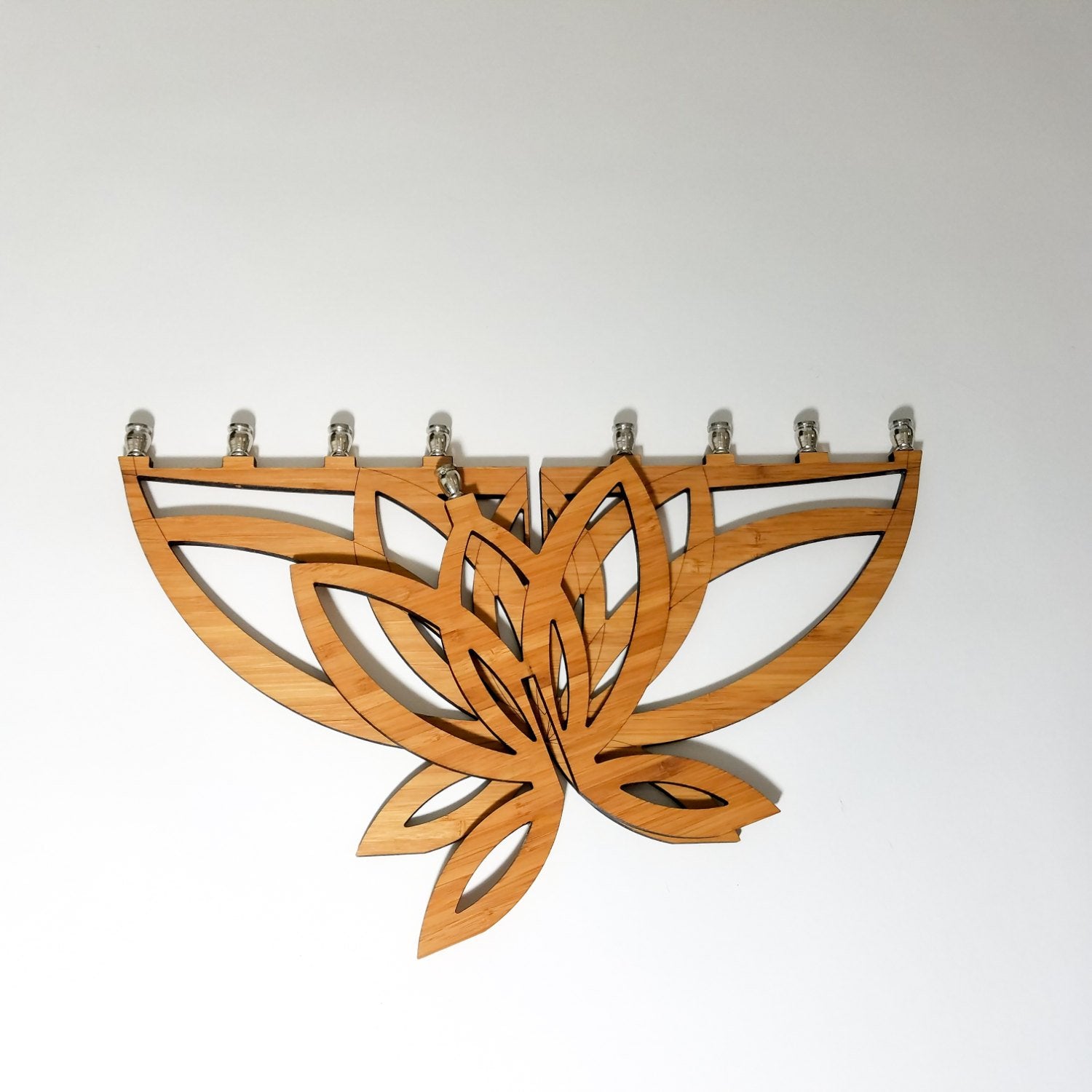Made in USA Lotus Flower Menorah // ONH Item 4515 Image 1